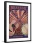 Branson, Missouri - Guitar and Banjo-Lantern Press-Framed Art Print