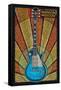 Branson, Missouri - Mosaic Guitar-Lantern Press-Framed Stretched Canvas