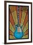 Branson, Missouri - Mosaic Guitar-Lantern Press-Framed Art Print