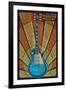 Branson, Missouri - Mosaic Guitar-Lantern Press-Framed Art Print