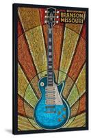 Branson, Missouri - Mosaic Guitar-Lantern Press-Stretched Canvas