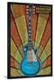 Branson, Missouri - Mosaic Guitar-Lantern Press-Stretched Canvas