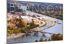 Branson, Missouri - Ozarks-Lantern Press-Mounted Art Print