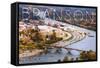 Branson, Missouri - Ozarks-Lantern Press-Framed Stretched Canvas