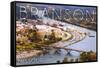 Branson, Missouri - Ozarks-Lantern Press-Framed Stretched Canvas