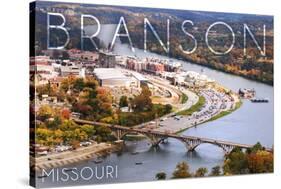 Branson, Missouri - Ozarks-Lantern Press-Stretched Canvas