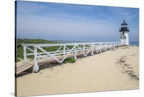 Brant Lighthouse, Nantucket Harbor, Nantucket, Massachusetts, USA-Lisa S^ Engelbrecht-Stretched Canvas