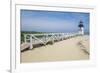 Brant Lighthouse, Nantucket Harbor, Nantucket, Massachusetts, USA-Lisa S^ Engelbrecht-Framed Premium Photographic Print