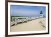 Brant Lighthouse, Nantucket Harbor, Nantucket, Massachusetts, USA-Lisa S^ Engelbrecht-Framed Premium Photographic Print