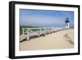 Brant Lighthouse, Nantucket Harbor, Nantucket, Massachusetts, USA-Lisa S^ Engelbrecht-Framed Photographic Print