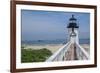 Brant Lighthouse, Nantucket Harbor, Nantucket, Massachusetts, USA-Lisa S. Engelbrecht-Framed Premium Photographic Print