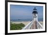 Brant Lighthouse, Nantucket Harbor, Nantucket, Massachusetts, USA-Lisa S. Engelbrecht-Framed Premium Photographic Print