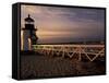 Brant Point Lighthouse, Nantucket Island, Massachusetts, Usa-Walter Bibikow-Framed Stretched Canvas