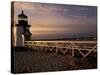 Brant Point Lighthouse, Nantucket Island, Massachusetts, Usa-Walter Bibikow-Stretched Canvas