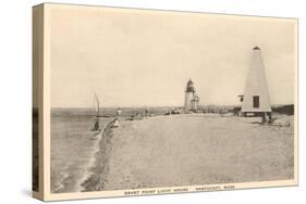 Brant Point Lighthouse, Nantucket, Massachusetts-null-Stretched Canvas