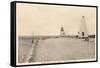 Brant Point Lighthouse, Nantucket, Massachusetts-null-Framed Stretched Canvas