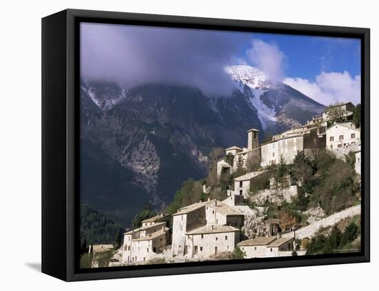 Brantes and Mont Ventoux, Vaucluse, Provence, France-John Miller-Framed Stretched Canvas