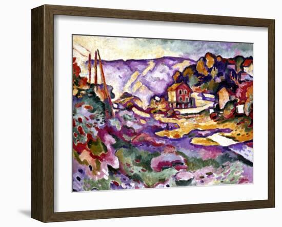 Braque: L'Estaque, 1906-Georges Braque-Framed Giclee Print