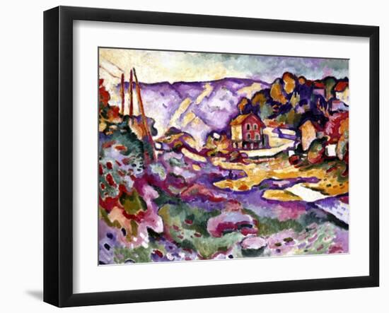 Braque: L'Estaque, 1906-Georges Braque-Framed Giclee Print