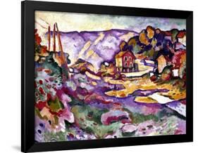 Braque: L'Estaque, 1906-Georges Braque-Framed Premium Giclee Print