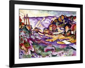 Braque: L'Estaque, 1906-Georges Braque-Framed Giclee Print