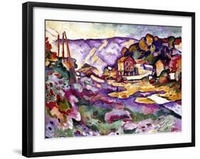 Braque: L'Estaque, 1906-Georges Braque-Framed Giclee Print