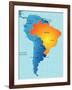 Brasil-charobna-Framed Art Print