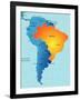 Brasil-charobna-Framed Art Print