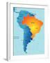 Brasil-charobna-Framed Art Print