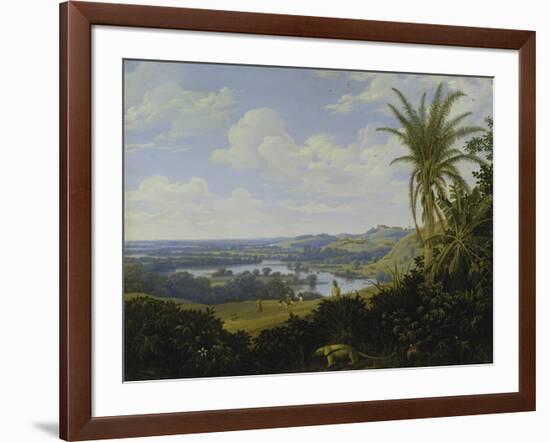 Brasilian Landscape with Anteater. Probably 1649-Frans Post-Framed Giclee Print