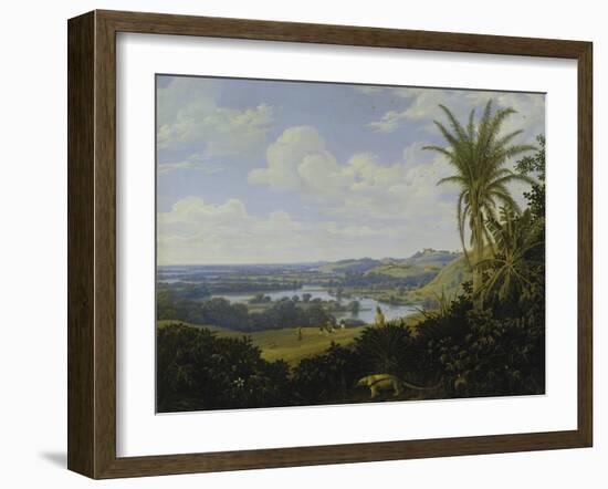 Brasilian Landscape with Anteater. Probably 1649-Frans Post-Framed Giclee Print