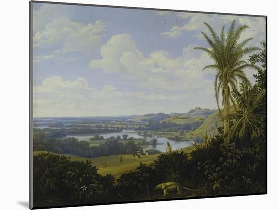 Brasilian Landscape with Anteater. Probably 1649-Frans Post-Mounted Giclee Print