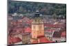 Brasov, Romania. Rooftops and city from hilltop. Clock tower.-Emily Wilson-Mounted Photographic Print