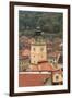 Brasov, Romania. Rooftops and city from hilltop.-Emily Wilson-Framed Premium Photographic Print