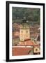 Brasov, Romania. Rooftops and city from hilltop.-Emily Wilson-Framed Premium Photographic Print