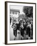 Brass Band Playing For Bavarian Wedding Procession-Stan Wayman-Framed Photographic Print