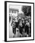 Brass Band Playing For Bavarian Wedding Procession-Stan Wayman-Framed Photographic Print