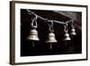 Brass Bells Hang at the Entryway to a Temple in Kathmandu, Nepal-Sergio Ballivian-Framed Photographic Print