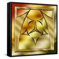 Brass Design 2-Art Deco Designs-Framed Stretched Canvas
