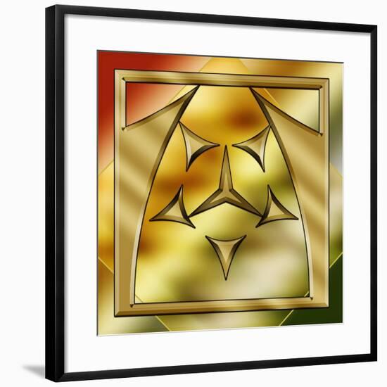 Brass Design 2-Art Deco Designs-Framed Giclee Print