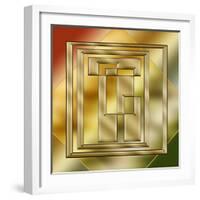 Brass Design 8-Art Deco Designs-Framed Giclee Print