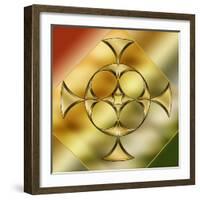 Brass Design 9-Art Deco Designs-Framed Giclee Print