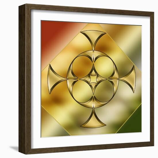 Brass Design 9-Art Deco Designs-Framed Giclee Print