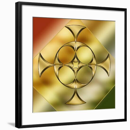 Brass Design 9-Art Deco Designs-Framed Giclee Print