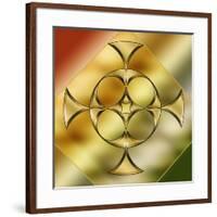 Brass Design 9-Art Deco Designs-Framed Giclee Print