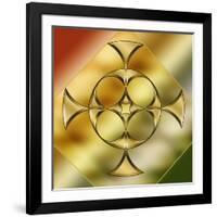 Brass Design 9-Art Deco Designs-Framed Giclee Print