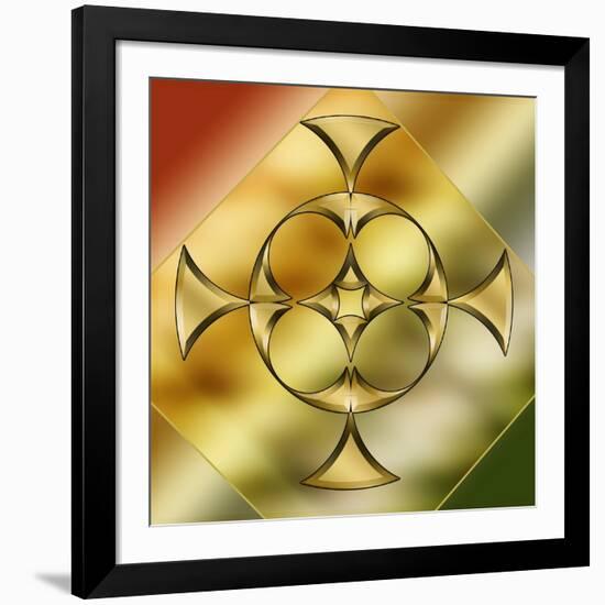 Brass Design 9-Art Deco Designs-Framed Giclee Print