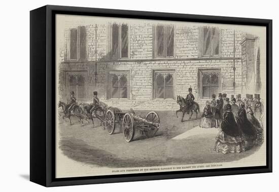 Brass Gun Presented by the Emperor Napoleon to Her Majesty the Queen-null-Framed Stretched Canvas