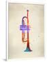 Brass I Trumpet-Dan Sproul-Framed Art Print