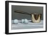 Brass Pan and Blue Eggs, 2011-James Gillick-Framed Giclee Print